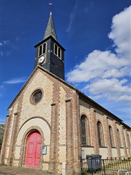L\'�glise Saint-Aubin<br>Saint-Aubin-Epinay
